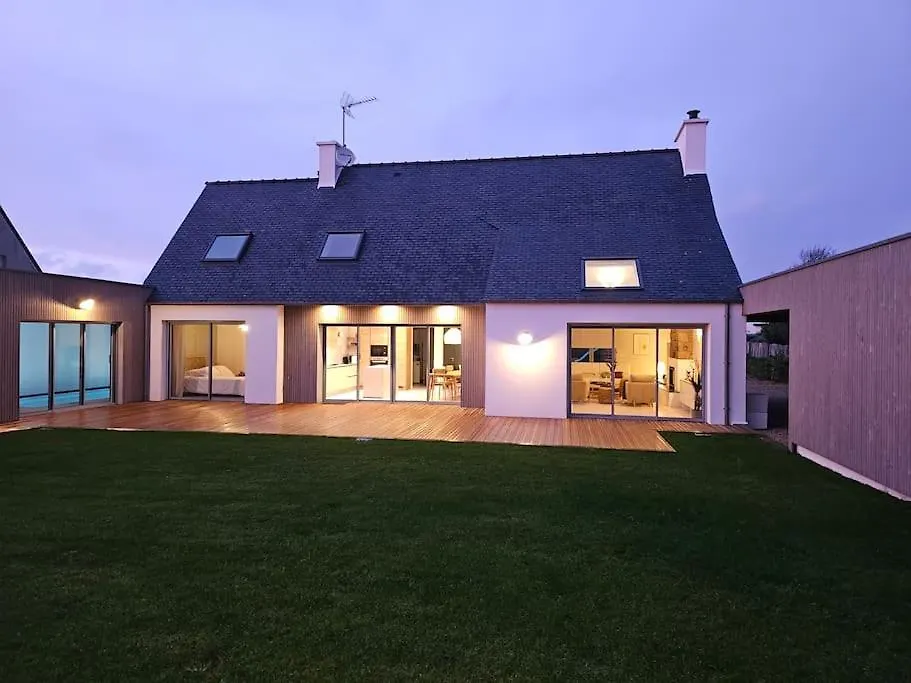 Villa La Greve Blanche Avec Piscine Interieure Plouguerneau 0*,